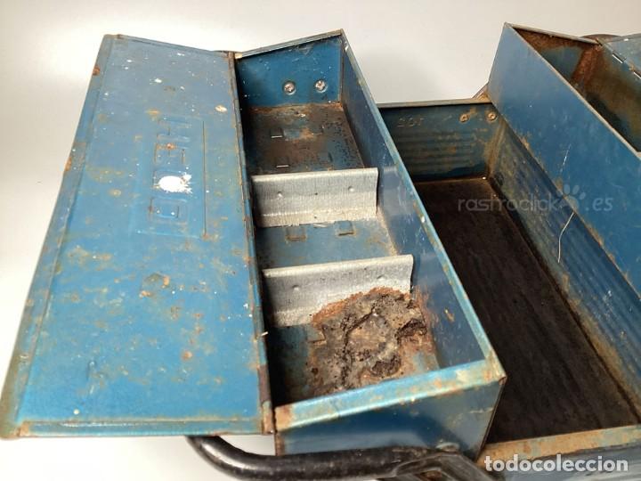 Antig&uuml;edades: Antigua caja de herramientas HECO - Foto 6