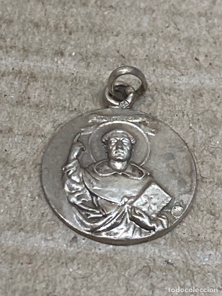 Antig&uuml;edades: Medalla de plata religiosa - Foto 1