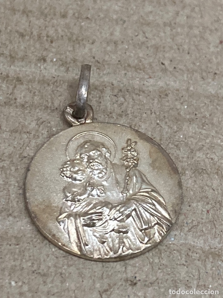 Antig&uuml;edades: Medalla de plata religiosa - Foto 1
