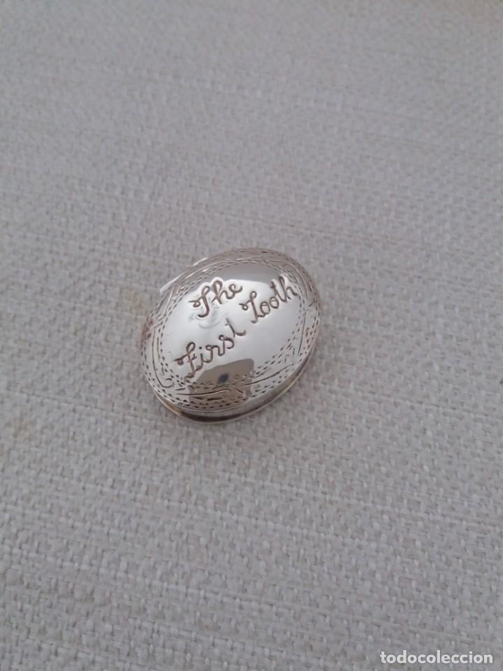 Antig&uuml;edades: CAJITA MI PRIMER DIENTE PLATA DE LEY - Foto 2