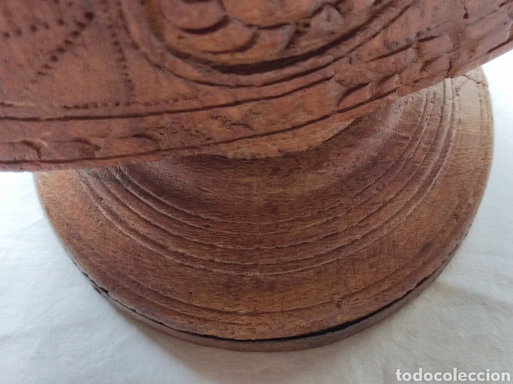 Antig&uuml;edades: ARTE PASTORIL CANDELABRO MADERA TALLADA DECORACI&Oacute;N R&Uacute;STICA - Foto 10