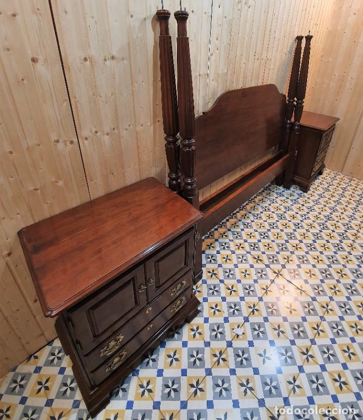 Antig&uuml;edades: DORMITORIO DE NOGAL CON DORSEL - Foto 10