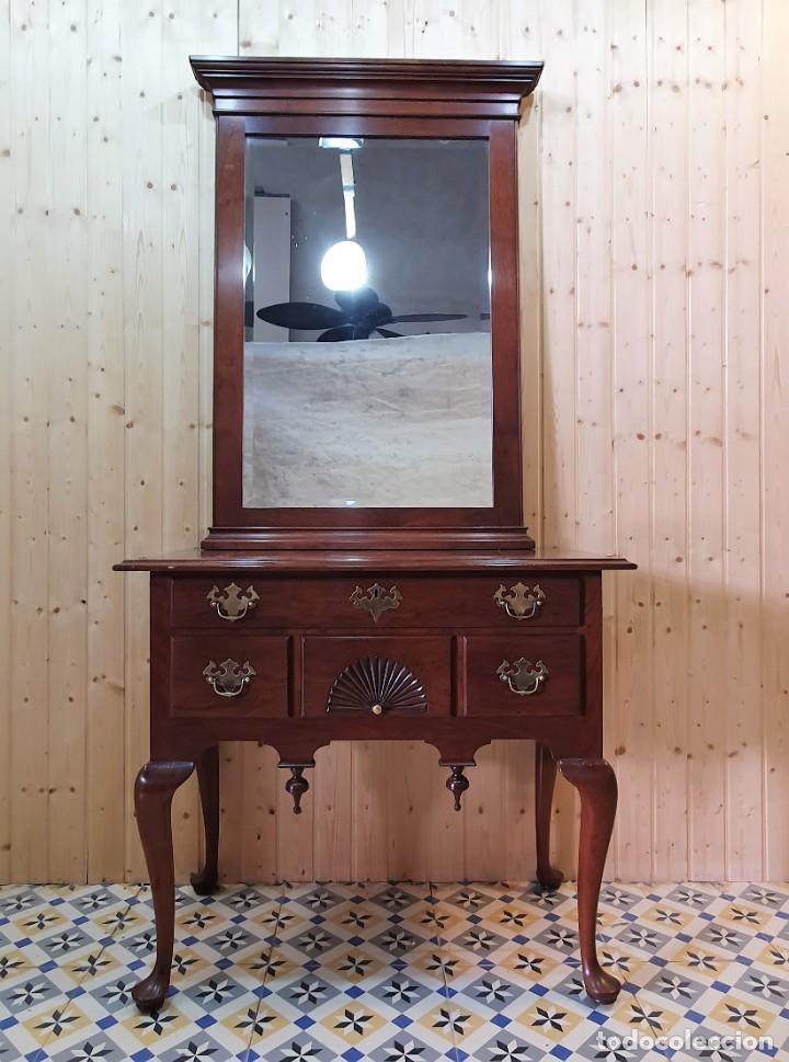 Antig&uuml;edades: DORMITORIO DE NOGAL CON DORSEL - Foto 17
