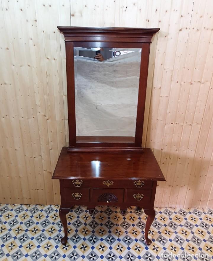 Antig&uuml;edades: DORMITORIO DE NOGAL CON DORSEL - Foto 18