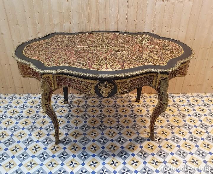 Antig&uuml;edades: MESA ESTILO NAPOLEON BOULLE - Foto 2