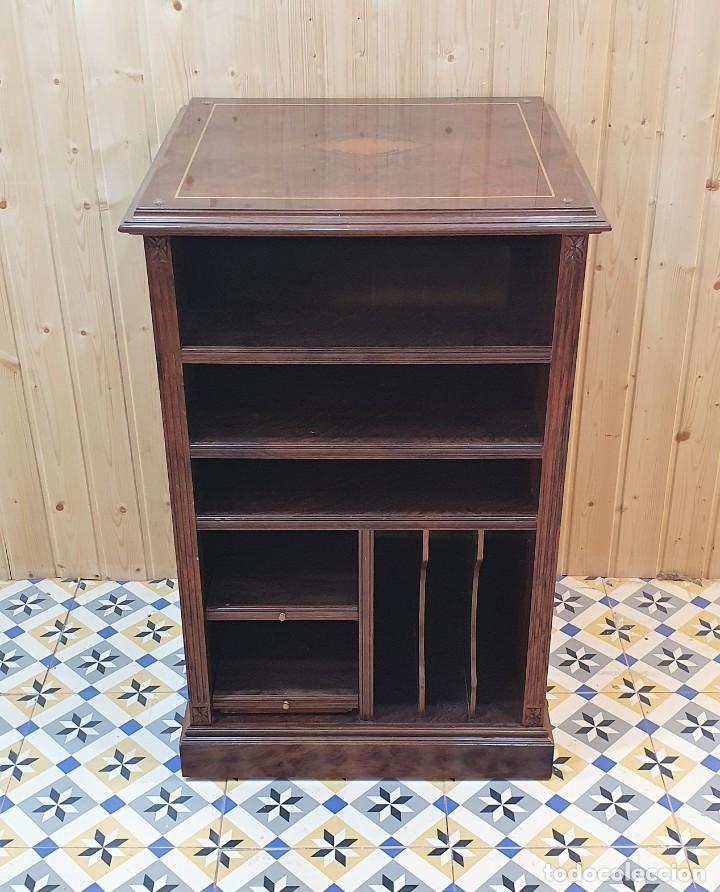 Antig&uuml;edades: MESA AUXILIAR PARA DISCOS - Foto 1
