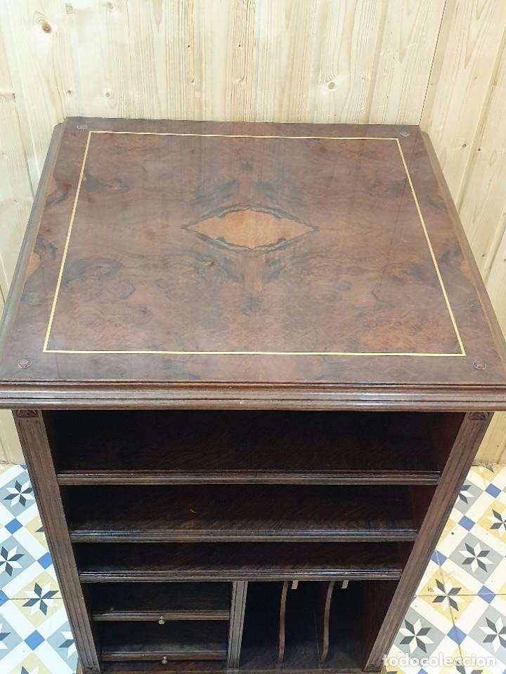 Antig&uuml;edades: MESA AUXILIAR PARA DISCOS - Foto 5