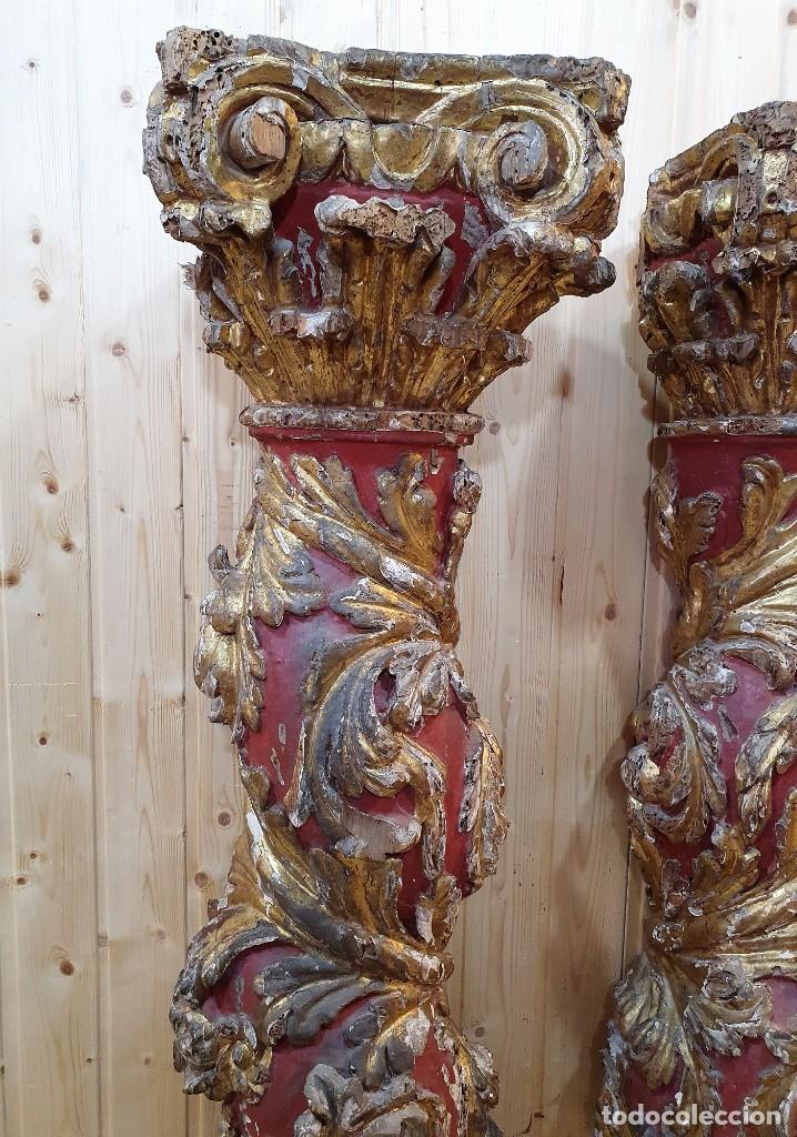 Antig&uuml;edades: PAREJA DE COLUMNAS ESTILO BARROCO S.XVII - Foto 5