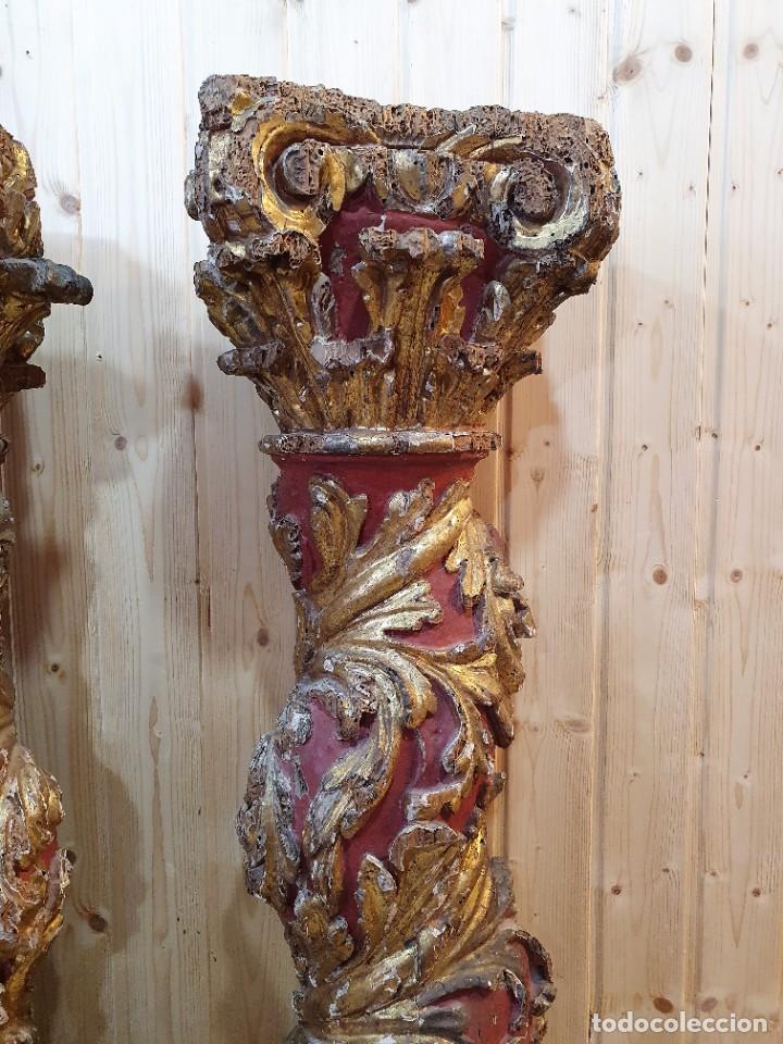 Antig&uuml;edades: PAREJA DE COLUMNAS ESTILO BARROCO S.XVII - Foto 6