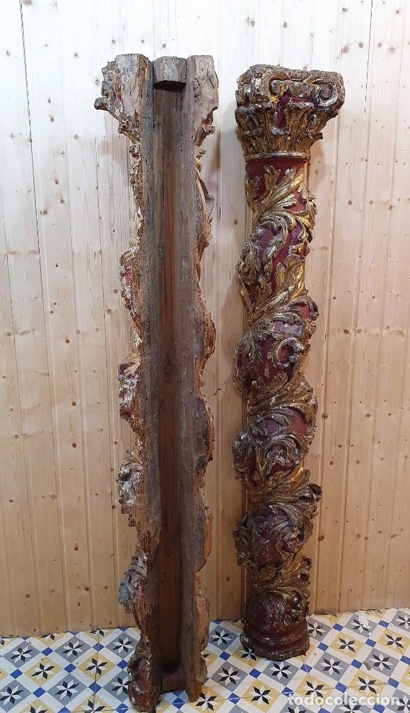 Antig&uuml;edades: PAREJA DE COLUMNAS ESTILO BARROCO S.XVII - Foto 9