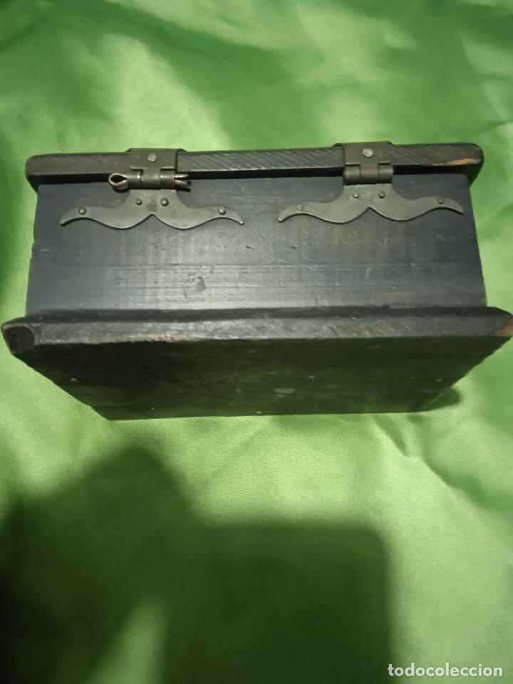 Antig&uuml;edades: CAJA RUSTICA MADERA JOYERO REF. BRE - Foto 3