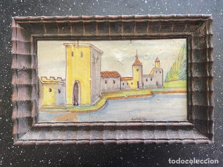 Antig&uuml;edades: Azulejos antiguo enmarcado - Foto 1