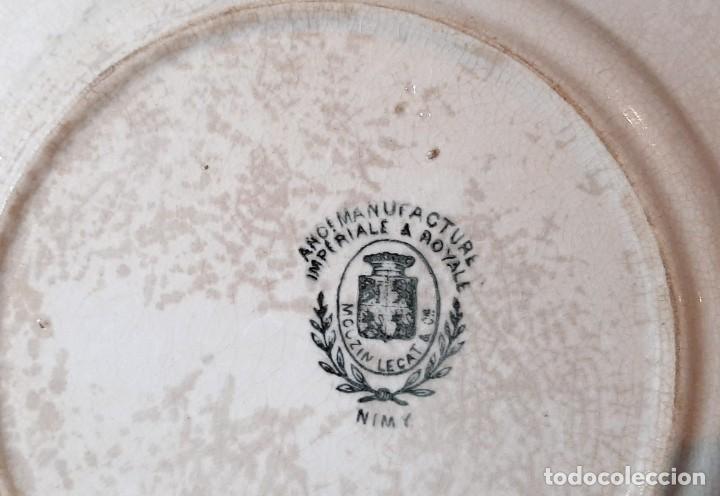 Antig&uuml;edades: Plato porcelana &rdquo; Chemin de Martign a Chamonix&rdquo; - Foto 4