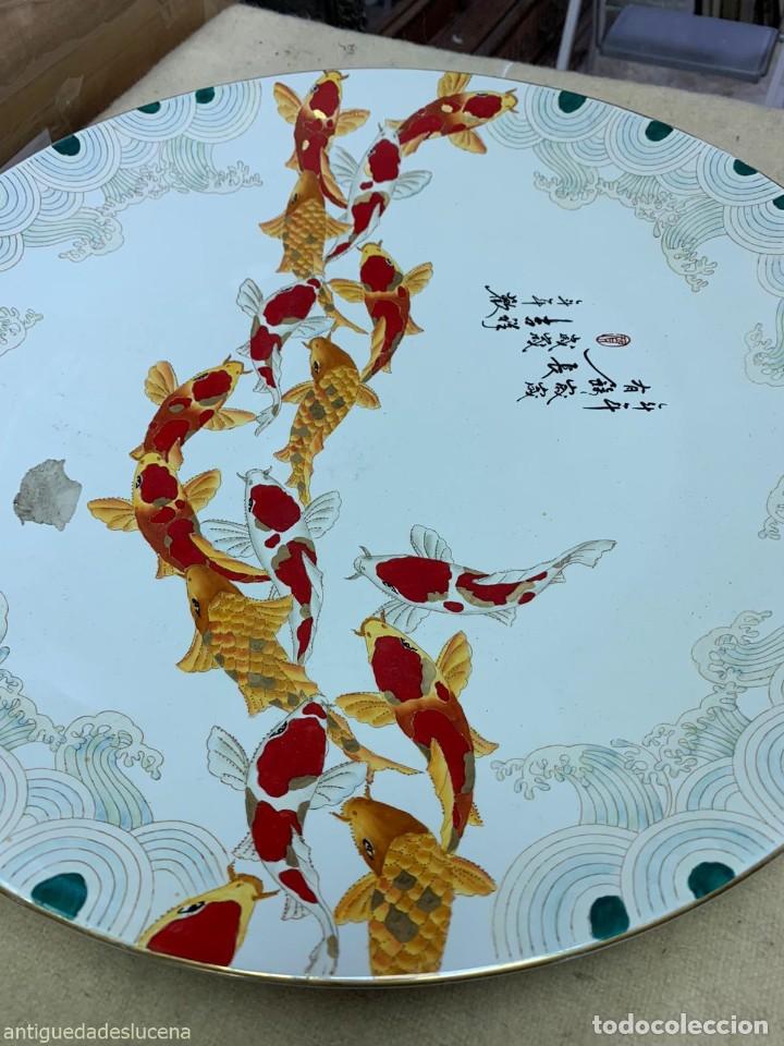 Antig&uuml;edades: Plato chino de porcelana - Foto 2