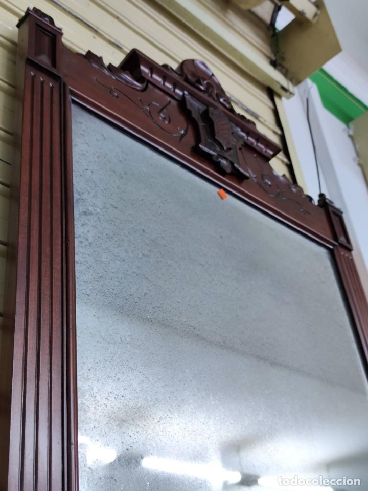 Antig&uuml;edades: Mueble recibidor entred&oacute;s en caoba - Foto 4