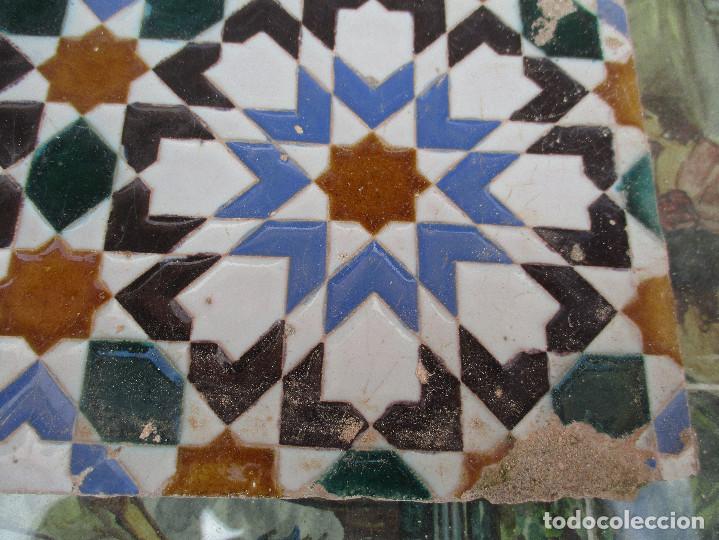 Antig&uuml;edades: Pareja de azulejos Triana - Foto 3