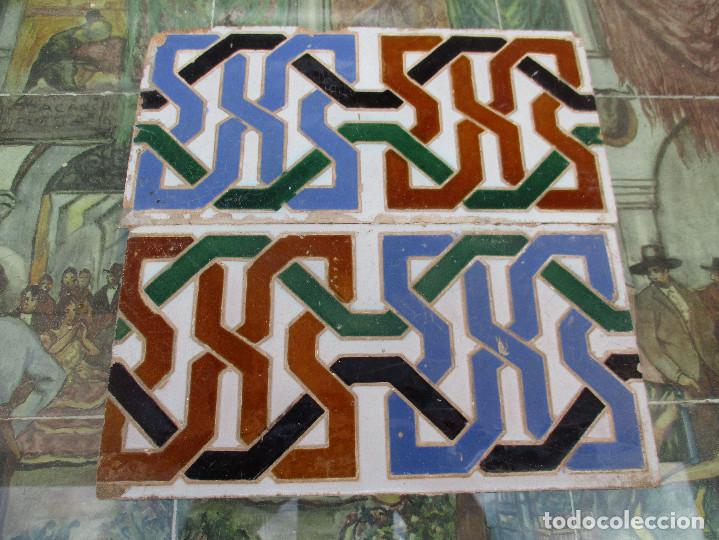 Antig&uuml;edades: Pareja de azulejos Triana - Foto 1