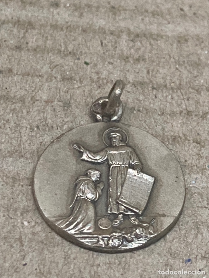 Antig&uuml;edades: Medalla de plata religiosa - Foto 1