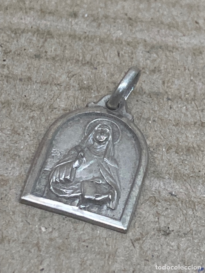 Antig&uuml;edades: Medalla de plata religiosa - Foto 1
