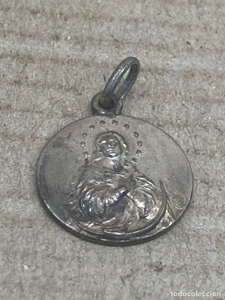 Antig&uuml;edades: Medalla de plata religiosa - Foto 1