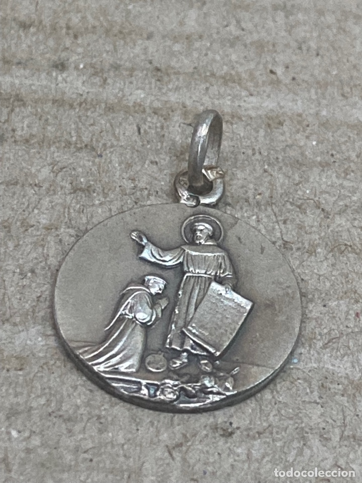 Antig&uuml;edades: Medalla de plata religiosa - Foto 1
