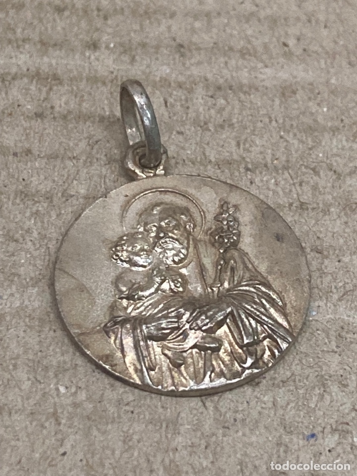 Antig&uuml;edades: Medalla de plata religiosa - Foto 1