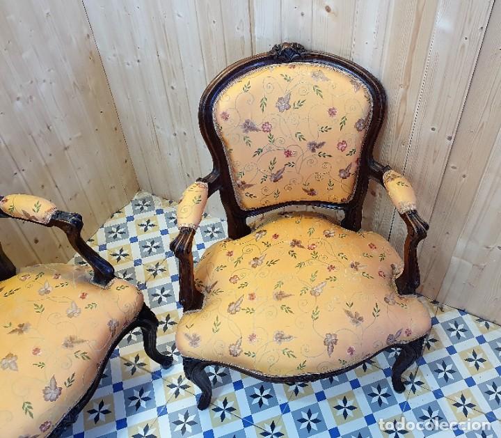 Antig&uuml;edades: TRESILLO ESTILO REINA ANA - Foto 3