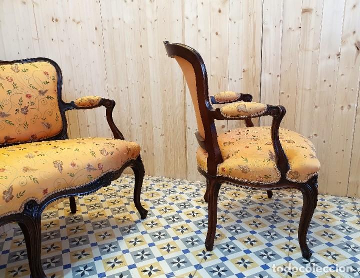 Antig&uuml;edades: TRESILLO ESTILO REINA ANA - Foto 5