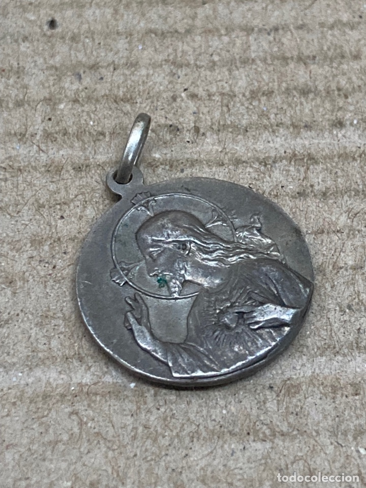 Antig&uuml;edades: Medalla de plata religiosa - Foto 1