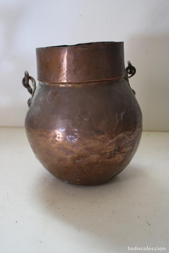 Antig&uuml;edades: antigua olla de cobre - Foto 5