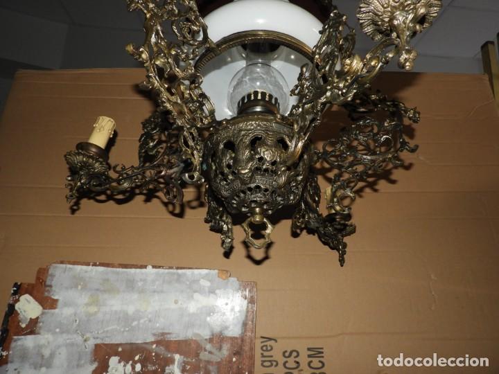 Antig&uuml;edades: LAMPARA QUINQUE ANTIGUA COMPLETA Y FUNCIONANDO - Foto 6