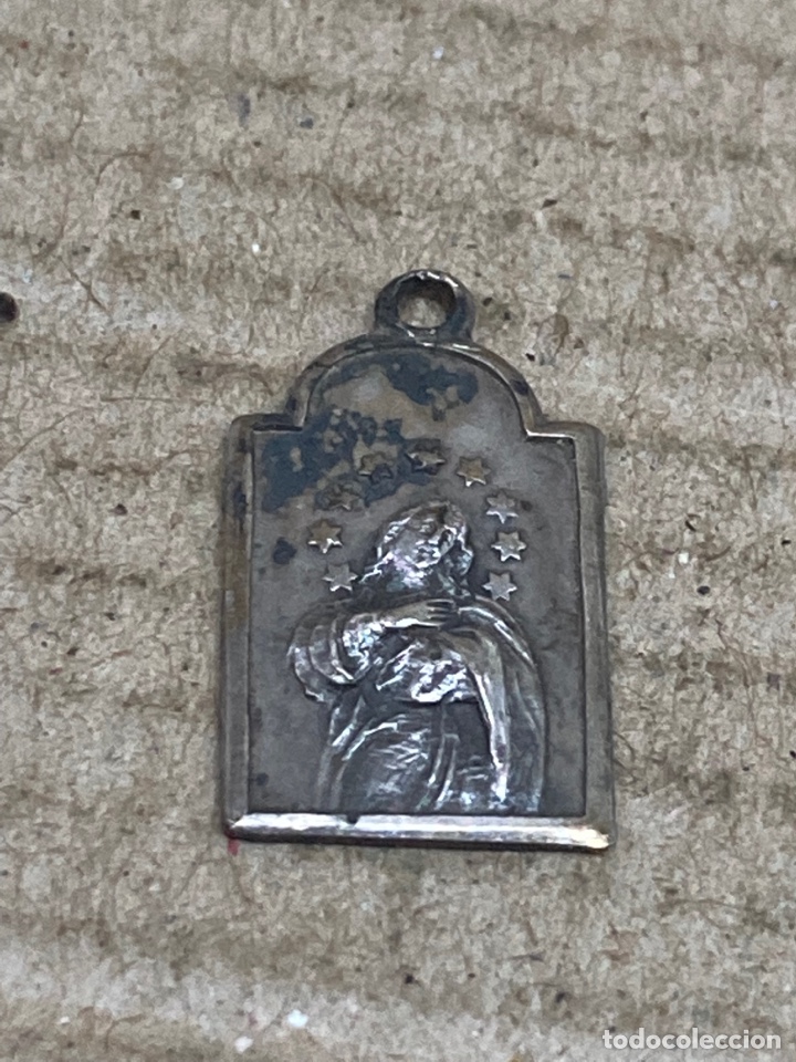 Antig&uuml;edades: Medalla de plata religiosa - Foto 1