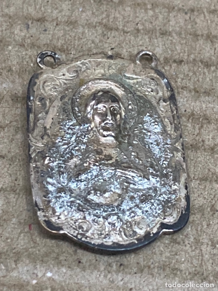Antig&uuml;edades: Medalla de plata religiosa - Foto 2