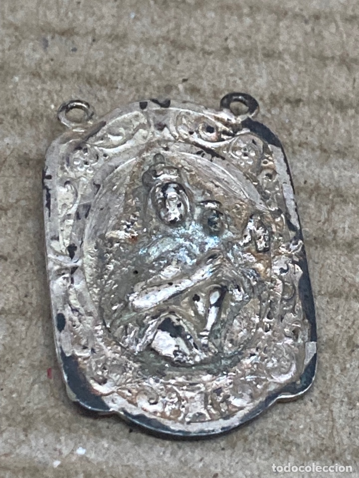 Antig&uuml;edades: Medalla de plata religiosa - Foto 1
