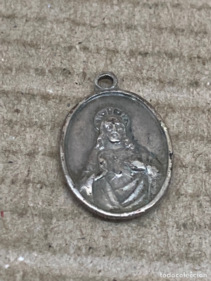 Antig&uuml;edades: Medalla de plata religiosa - Foto 1