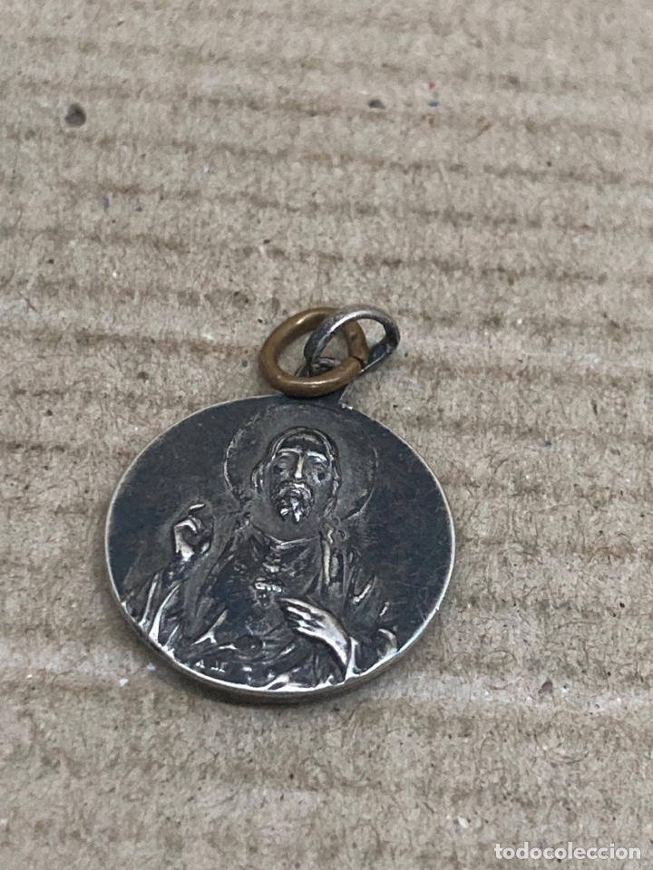 Antig&uuml;edades: Medalla de plata religiosa - Foto 1