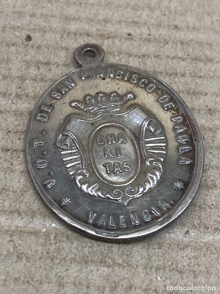 Antig&uuml;edades: Medalla de plata religiosa - Foto 2
