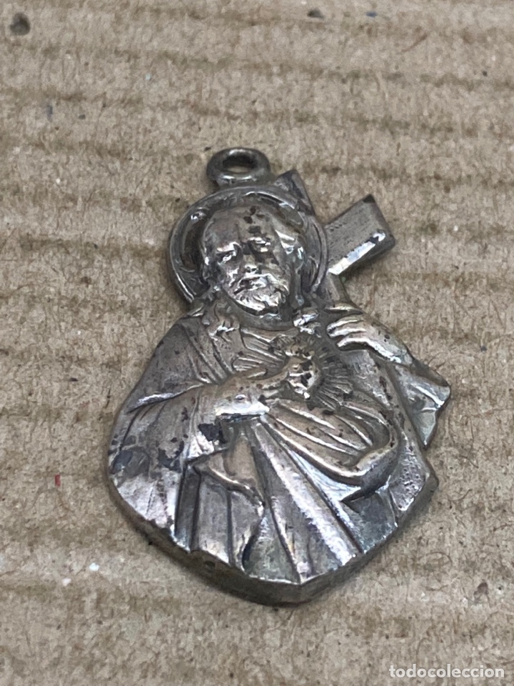 Antig&uuml;edades: Medalla de plata religiosa - Foto 1