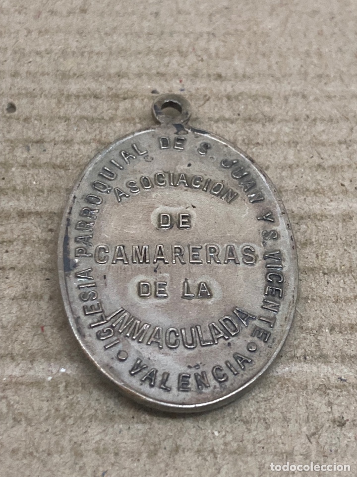 Antig&uuml;edades: Medalla de plata religiosa - Foto 2