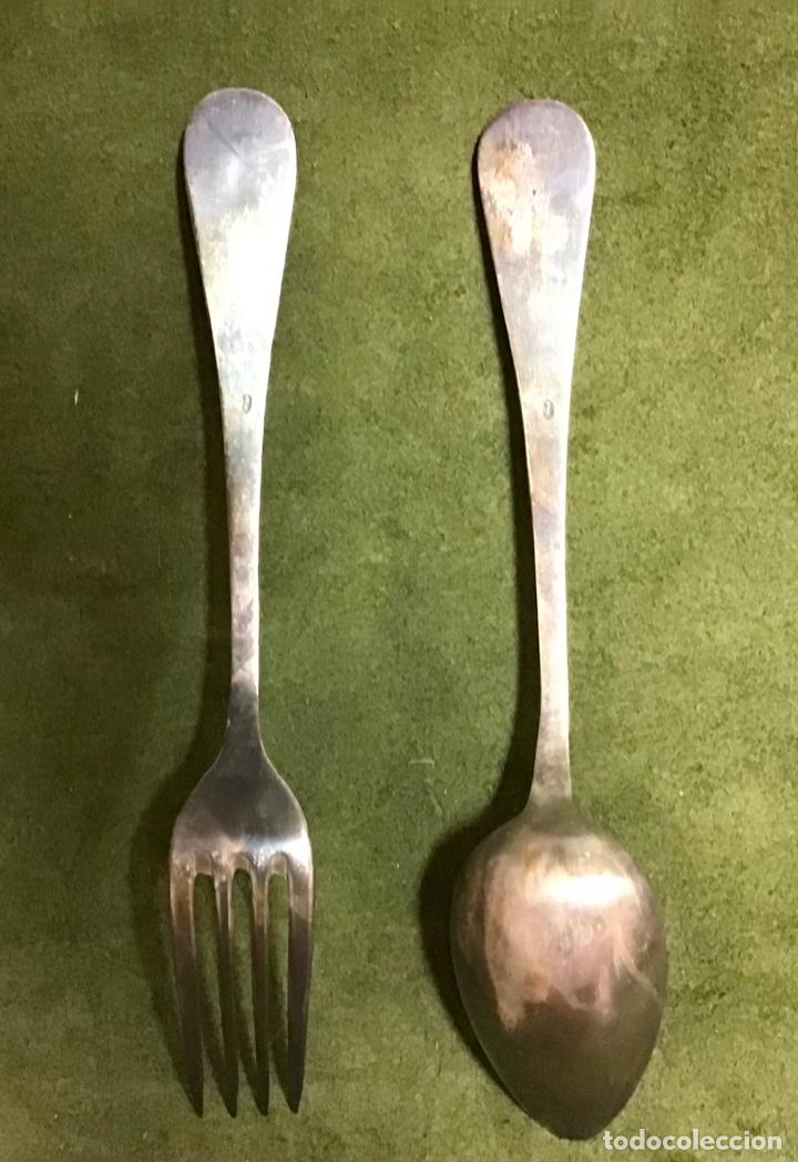 Antig&uuml;edades: JUEGO DE CUBIERTOS PLATEADOS - Foto 2