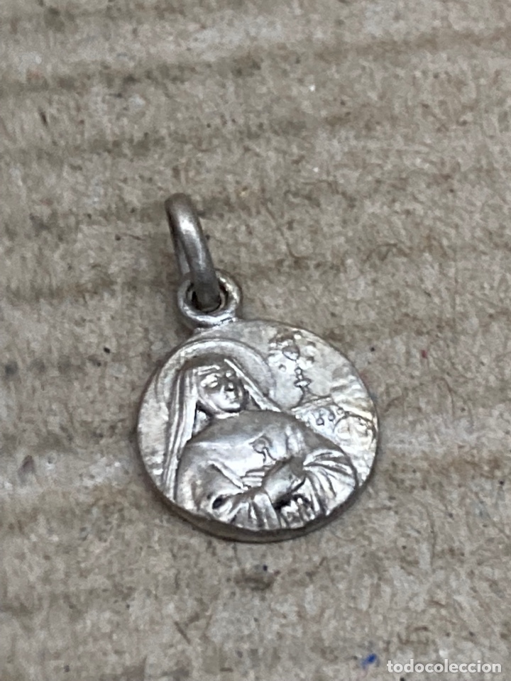 Antig&uuml;edades: Medalla de plata religiosa - Foto 1