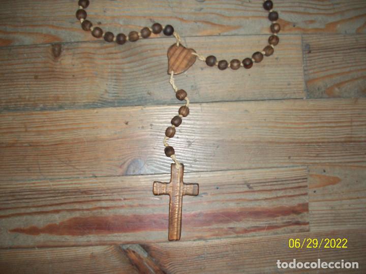 Antig&uuml;edades: ANTIGUO ROSARIO DE MADERA - Foto 2