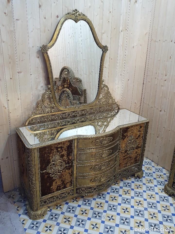 Antig&uuml;edades: DORMITORIO DE BRONCE ESTILO BARROCO A&Ntilde;OS 30 - Foto 5