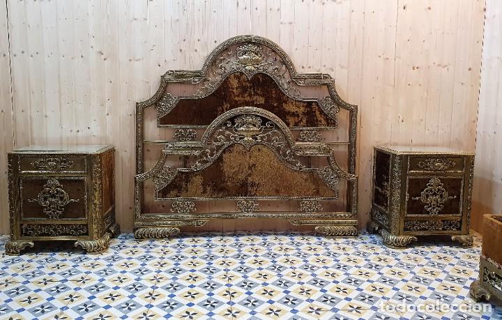 Antig&uuml;edades: DORMITORIO DE BRONCE ESTILO BARROCO A&Ntilde;OS 30 - Foto 8