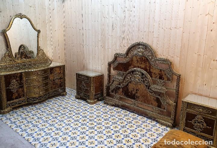 Antig&uuml;edades: DORMITORIO DE BRONCE ESTILO BARROCO A&Ntilde;OS 30 - Foto 15