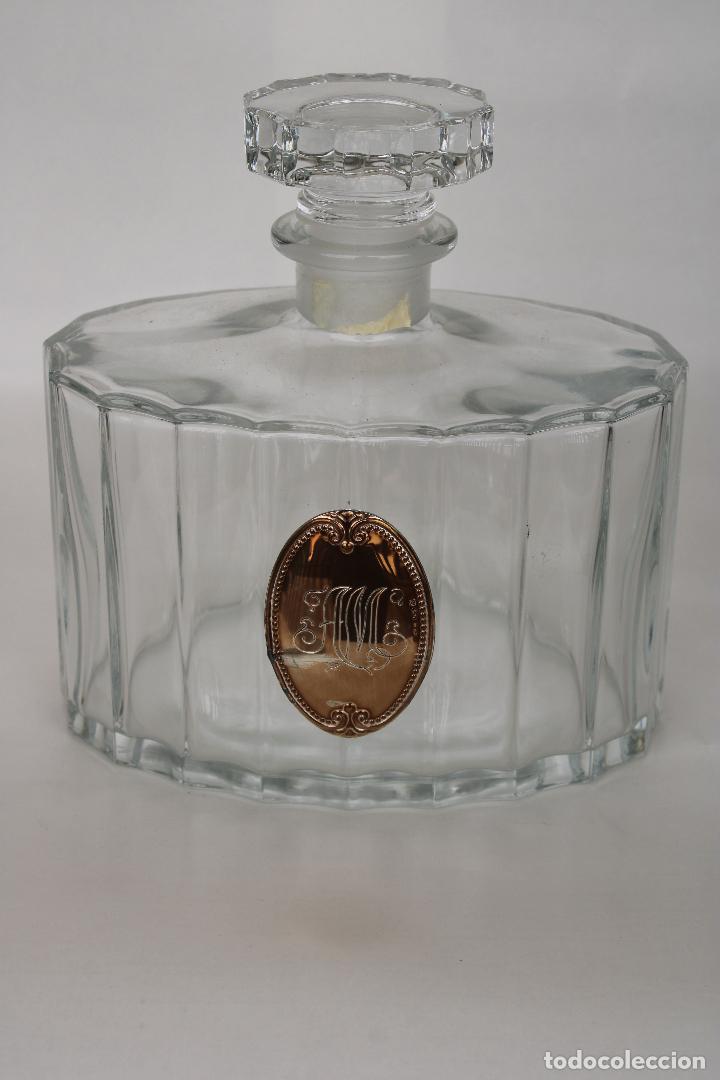 Antig&uuml;edades: botella licorera cristal y plata 925 - Foto 2