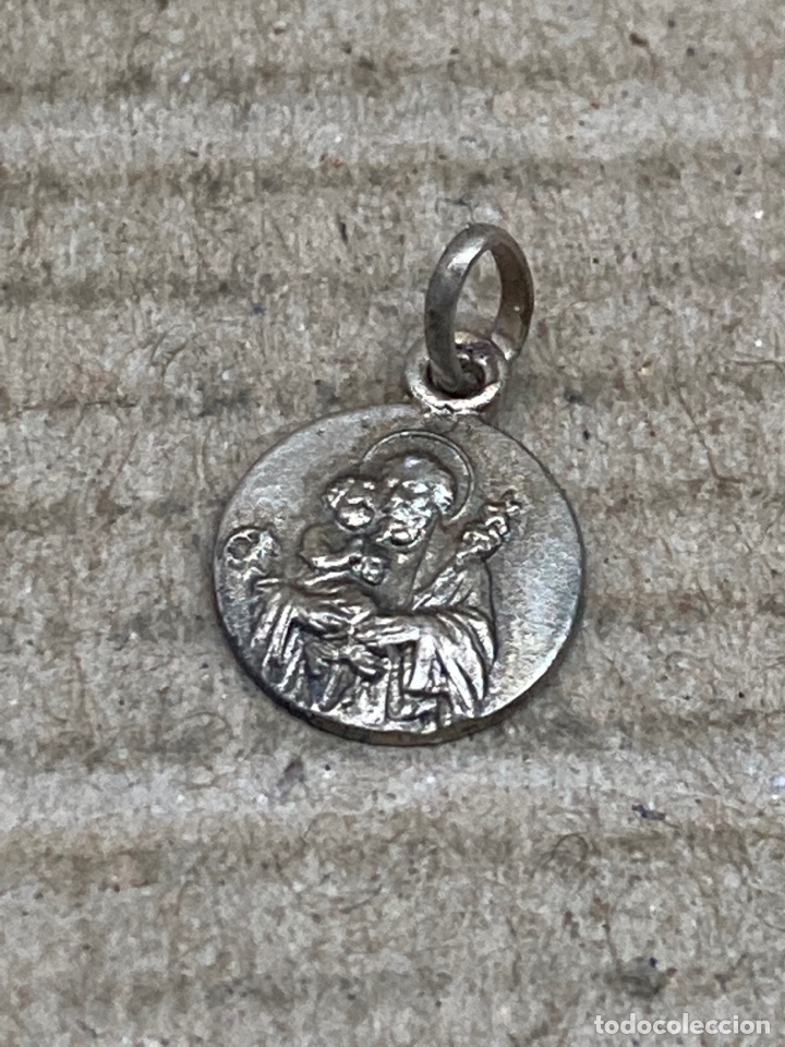 Antig&uuml;edades: Medalla de plata religiosa - Foto 1
