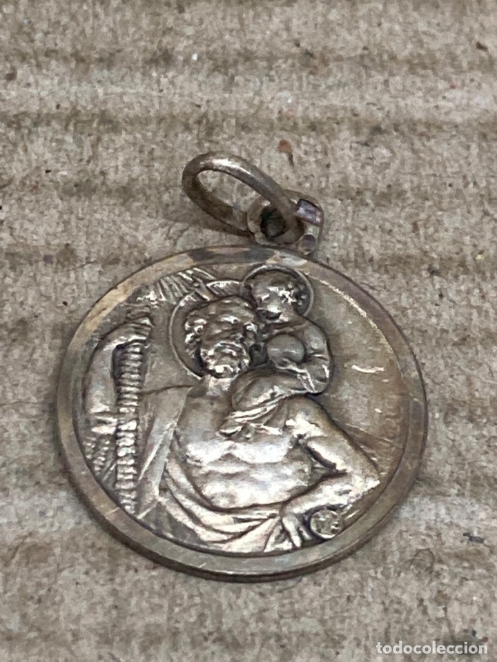 Antig&uuml;edades: Medalla de plata religiosa - Foto 1