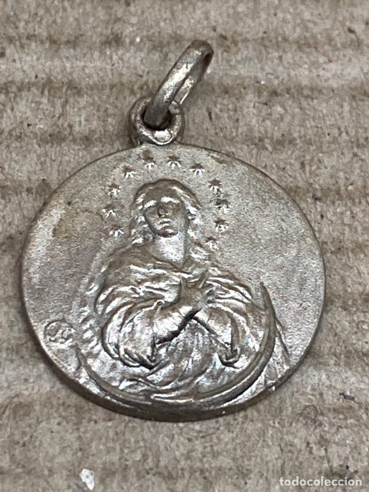 Antig&uuml;edades: Medalla de plata religiosa - Foto 1