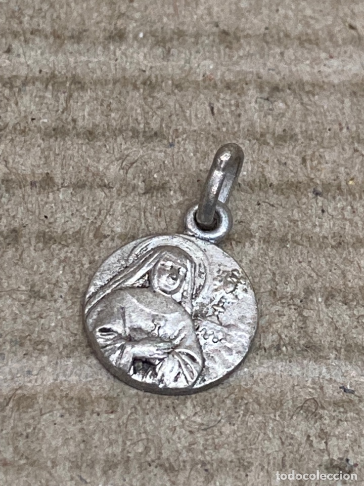 Antig&uuml;edades: Medalla de plata religiosa - Foto 1